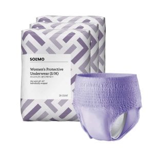 Amazon Brand - Solimo Incontinence Underwear for Women
