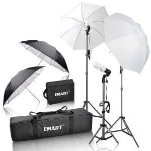 Emart 600W Photography Daylight umbrella continuous lighting kit