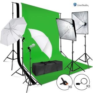 LimoStudio Umbrella Softbox lighting kit