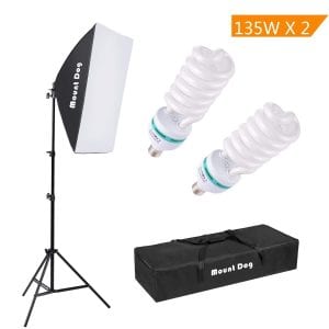 MountDog 1350W photography continuous Softbox lighting kit