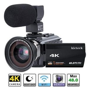 Kicteck 4K video camera camcorder
