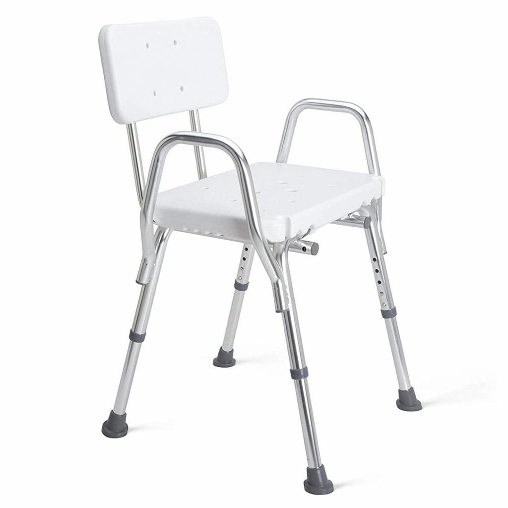 Duro-Med Shower Chair with Arm and Back Rest