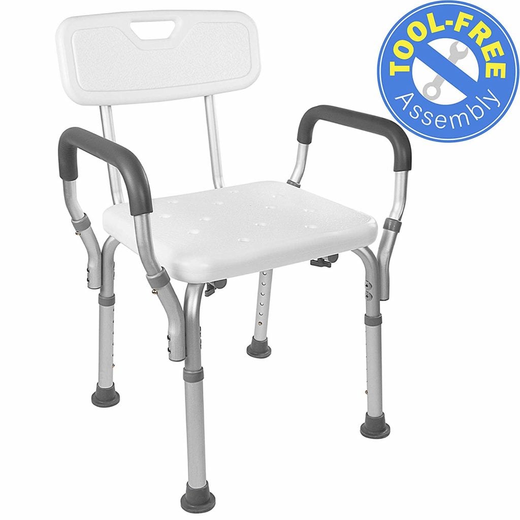 Vaunn Medical Tool-Free Assembly Spa Bathtub Shower Lift Chair