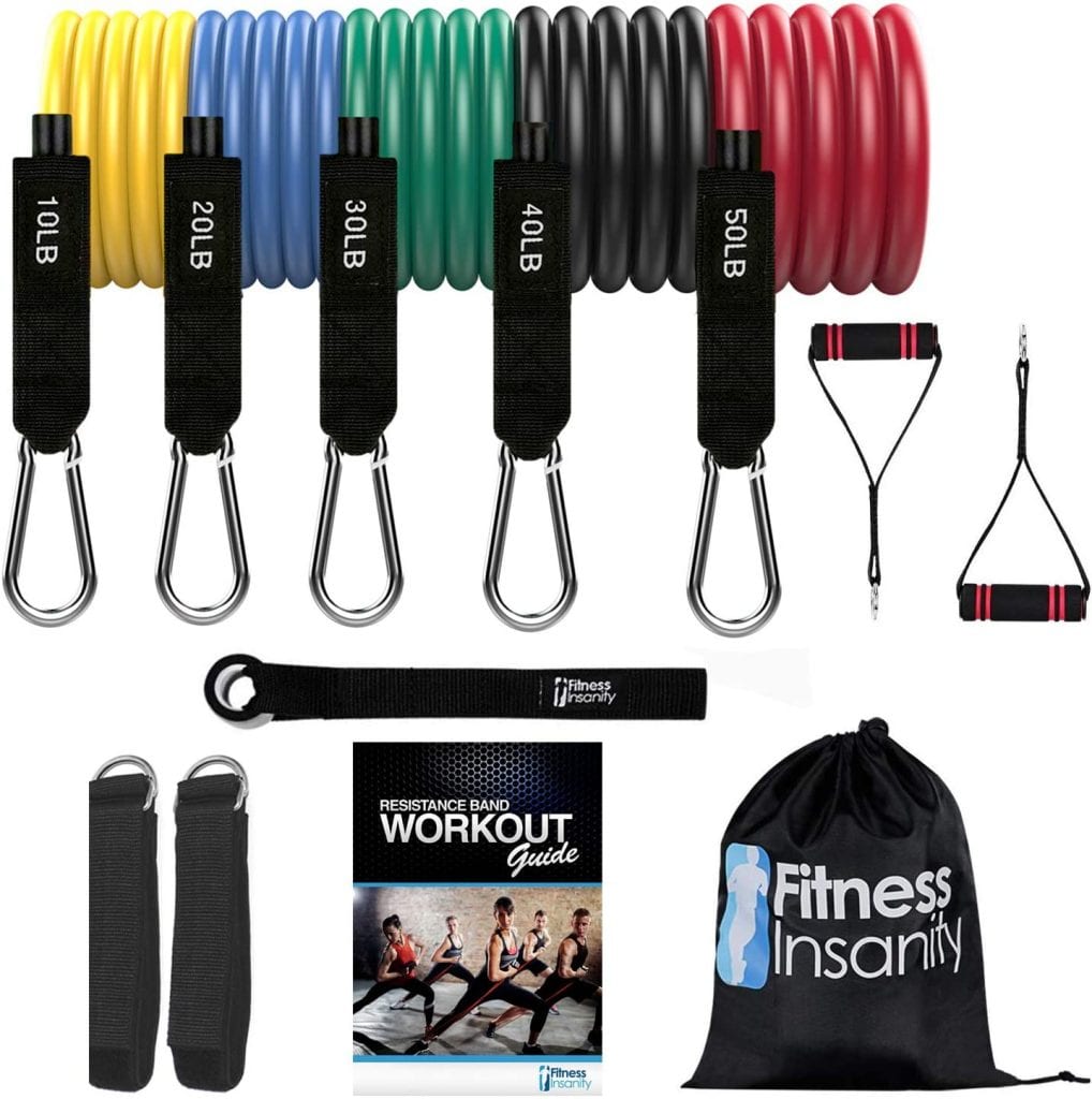 Fitness Insanity Resistance Bands Set for Home Fitness