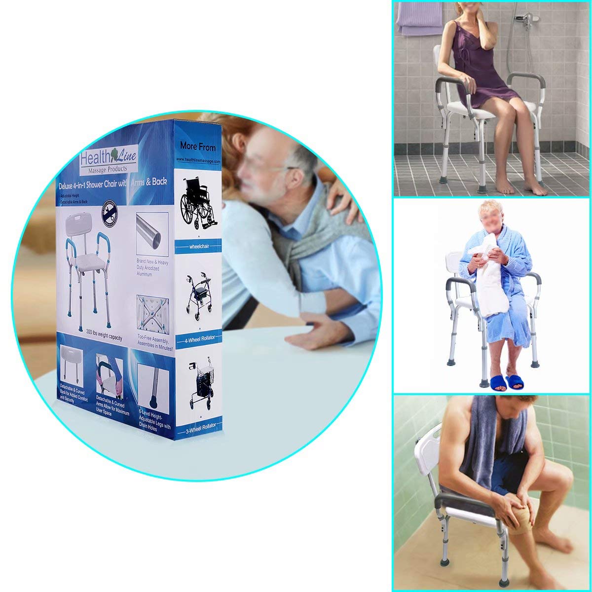 The Best Medical Shower Chairs with Back and Arms | Reviewed in 2024